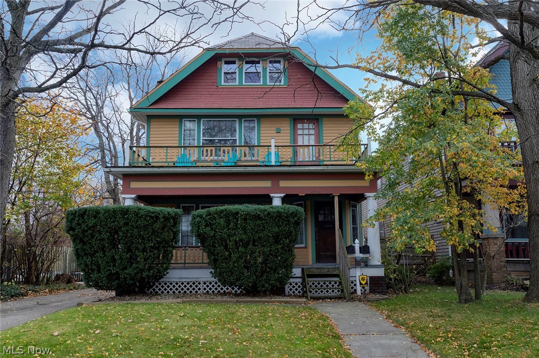 Large legal triplex across from Edgewater Park. Views of Lake Erie and the park from the front porches and northeast-facing windows. Gambrel-roofed 4-car garage facing the rear alley with exterior stairs to an unfinished 960sf loft above. Concrete driveway off Clifton provides additional parking. Recent improvements include newer exterior paint, newer gutters, glass block windows in the basement and a freestanding toolshed in the side yard. Separate mechanical systems for each unit include newer breaker panels. Fantastic location across from the park, on a busline and equidistant to Clifton area and Detroit-Shoreway shopping and services.