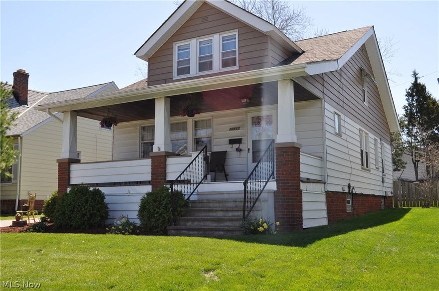 Sellers are offering $1,000 in closing costs for the new buyer!!!
This move-in ready three bedroom home boasts original woodwork and built-ins. The refinished hardwood floors throughout the living room and dining room lead into a newly remodeled kitchen with ample countertop space and updated appliances. In addition, the first floor has two bedrooms and a full bath. The staircase opens up into a large bedroom with enough space to accommodate an office, playroom, and sitting area. Enjoy your summer evenings on the enclosed porch or outdoor patio overlooking the well maintained backyard. This home is conveniently located near the park system containing walking trails, quick access to shopping and highways. Don't miss out on owning this tastefully decorated and well maintained home today!  Call to schedule your private showing!