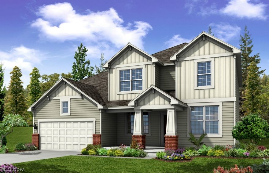 To be built "Hilltop" floorplan in popular Hidden Lakes by Pulte Homes. This home has the amenities you want - granite kitchen with SS appliances, hardwood laminate floors throughout the first floor, stone fireplace, upgraded maple cabinets, Pulte Planning Center for homework or mail organization, a 2 car tandem garage (can hold 3 cars), and covered porch for outdoor activities. There is a first floor den and a formal dining room. The second floor has 4 bedrooms plus a loft for games, etc. The owner's suite has upgraded countertops, tile floors, and his and hers walk-in closets. The secondary bedrooms have walk-in closets as well. The laundry room is on the first floor and includes a utility sink. This home could be ready for August / September move-in, which is great time of year to move. There is also time to personalize with options of choice. Cuyahoga Valley National Park is in backyard! Great value in Hidden Lakes! Pictures are of model home.