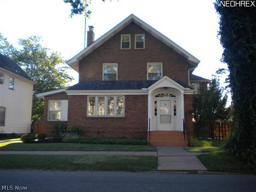 BEAUTIFUL custom built 3 story brick,4 bedroom & potential of 6 bedrooms. 2/1/2 baths,convenient setting in Niles,Oh. 2 fireplaces,detached two car garage,fenced in backyard, patio & deck. This home is truly unique with crown molding and hardwood floors. Must see to appreciate this one!!