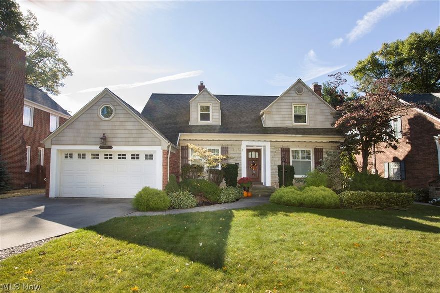 Welcome to 15841 Edgecliff Ave. Located in the Heart of West Park, this 3 bedroom, 2.5 bath cape cod home has many unique features and a wonderful layout.  The first floor has a large living room with a fireplace that leads to a dining room or sun room that both have large windows for great natural light.  The eat in kitchen has granite counter tops and updated appliances.  A small office/den rounds out the first floor.  Upstairs you have 3 bedrooms and a wonderful completely remodeled bathroom with a tub and a large walk in shower.  The basement is a great place to entertain with another fireplace, built in storage and a full bath.  All the hardwood floors have recently been sanded and stained in todays colors.  Your back yard will be the talk of the neighborhood in the summer.  The fenced in yard has mature landscaping, a patio area over looking an in ground pool.  This house is located close to Impett Park, great schools, shopping at Warren Village, and highways. Neighborhood has many social events for all ages.