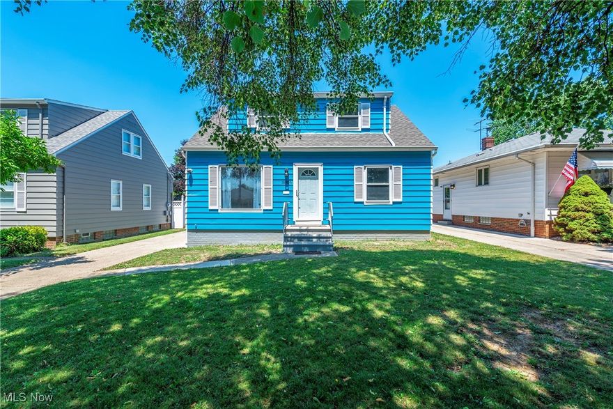 Welcome to this beautifully updated Cape Cod nestled just minutes from the heart of Kamm’s Corners! This 4-bedroom, 2-bathroom home has been thoughtfully renovated from top to bottom, offering modern comfort with classic charm. Step inside to discover fresh paint and brand-new flooring throughout the home. The spacious, light-filled living areas flow seamlessly into a fully updated kitchen featuring stainless steel appliances, ceramic tile flooring, a stylish new backsplash, and crisp white cabinetry—perfect for both everyday living and entertaining. Both full bathrooms have been completely remodeled with contemporary finishes, adding a touch of luxury to your daily routine. The finished basement, professionally dry-locked, provides additional living space ideal for a family room, home gym, or media area. Enjoy outdoor living in the fully fenced-in backyard with a privacy fence—perfect for pets or gatherings with friends. A detached 2-car garage adds extra convenience. Additional updates include brand-new windows, central air conditioning, a new roof, and much more. This move-in-ready gem offers peace of mind and low-maintenance living in one of Cleveland’s hottest neighborhoods. Don’t miss your chance to own this stunning home—schedule your private showing today!