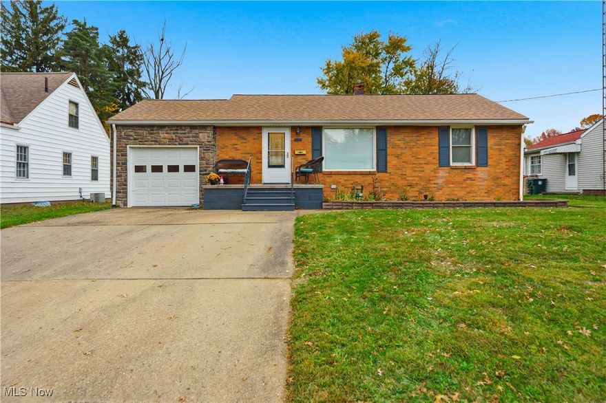 Updated ranch home with a private backyard oasis. So much livable space will surprise you once you walk into this home. Updated stone on the attached garage and sizable front porch welcome you. Garage and rear screened porch/room feature putting greens that are just a small part of the entertaining fun in this home!  Newer front door with beautiful leaded glass brings you into the living room featuring hardwood floors and huge picture window letting in tons of natural light. The freshly remodeled kitchen has white cabinetry, quartz countertops, stainless steel appliances. Closet area could serve as a pantry or useful bar or coffee nook. Hardwood floors in the large eat in kitchen with slider to the huge covered screened porch. New cement patios with heated cement means no snow shoveling to walk into your hot tub to enjoy in winter months! Fully fenced backyard with private vinyl fencing includes a cement firepit and additional garage. Main floor has 2 bedrooms with hardwoods and full bath. The lower level holds many surprises too. Finished family room/living area with full bath, 3rd bedroom, 2nd kitchen. The private walk out makes this a perfect option for in-law suite or multi-generational living options. Laundry room with washer/dryer, efficient tankless hot water system and Kinetico water purifier/softener system. Major updates are done for you! Roof 2023. Vinyl privacy fence 2023. Furnace/Central air conditioner 2023. Rear garage 2023. Water systems 2023. Stone exterior 2020. Updated 200 amp electric. Entire kitchen remodel 2023. Windows 2011. This home packs in so much living in Plain Local Schools. Close by to highways, shopping, restaurants. Truly a must see in person!