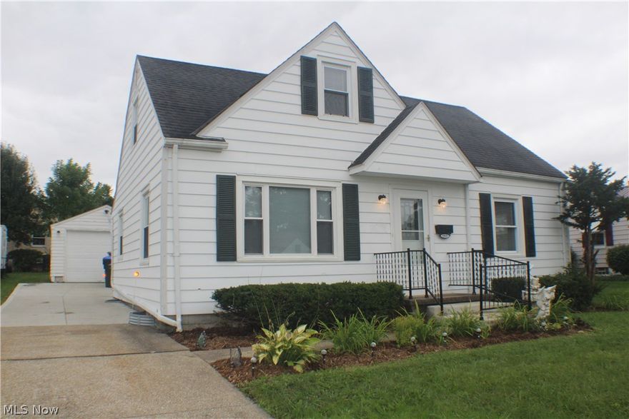 Beautiful Cape Cod with many updates throughout.  Updates include, newer stainless steel appliances, completely updated bathroom, newer Central Air condenser, newer front door, newer garbage disposal, kitchen sink (and faucet), driveway partial repaved, front steps replaced (with stoop repaired) as well as outdoor lighting added. Off of the updated kitchen is a separate area for dining space! Basement is unfinished but is fully waterproofed (with a sump pump) to make finishing it much easier. This cape is very close to multiple schools in the Cuyahoga Falls CSD, as well as downtown.  This home has a one car detached garage with additional covered carport.  Need pre-approval or proof of funds documentation with initial offer.  Seller motivated to sell so make an offer today!