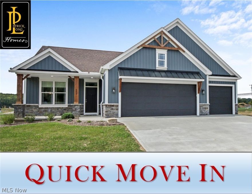 QUICK-MOVE-IN for SALE! Formally our Gentlebrook Villas Model Home in the heart of Hartville! This stunning and impressive fully stocked condo exhibits plenty of growth opportunity. 11' Great Room Space, Fireplace, Walk-in Pantry, loaded upgraded kitchen with SS appliances and washer/dryer. Fully tiled Roman shower with zero entry, niche and bench. Quartz Kitchen and Baths. Finished Recreation Room, Kitchenette, Full Bathroom and possibly the 3rd Bedroom (w/ daylight window access) in the spacious lower level. 3rd Car GARAGE! Enclosed screened in deck. Gentlebrook Villa Condos offer numerous amenities such as lawn maintenance, snow removal, Fitness, walking paths, community center, and much more. The second guest bed is also a den/study with Private Bath. The family entrance offers our shoe bench detail. First floor laundry. Ask us about our PREFERRED LENDER DISCOUNT. Gentlebrook currently has Two additional Quick-Move-In, Spec homes ready to sell and move in. Tax information not yet a