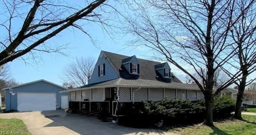 Excellent opportunity to purchase a home located in the wonderful Ellet community. This is a nice Cape Cod situated on a double lot with a huge 2 1/2 car garage! This house has 3 bedrooms and 1 bath, as well as a partially finished basement. There is a nice covered wrap around porch that is perfect for relaxing outside while still having a little privacy. With a little TLC this will be a great opportunity for a first time home buyer or an excellent investment opportunity!