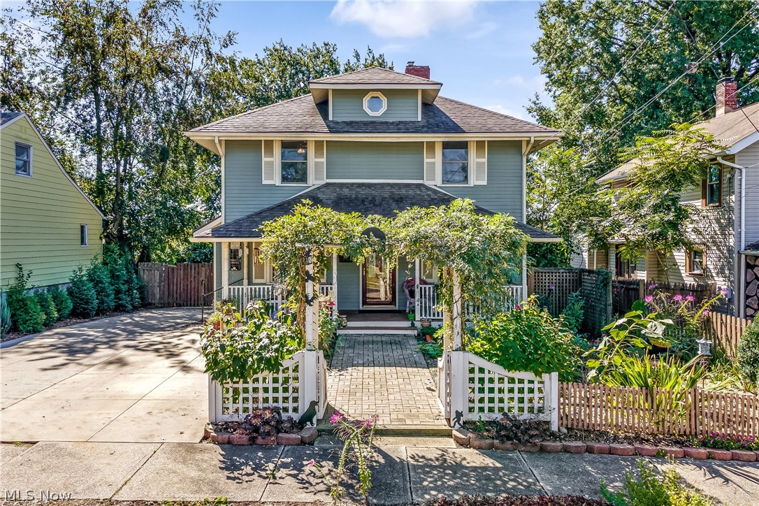 Welcome to this little slice of paradise! From the beautifully updated house, to all the outdoor amenities, this home is full of spaces to enjoy! As soon as you arrive, you will notice the welcoming front porch overlooking the beautiful, low maintenence front yard. From there, you'll enter the main level of the home featuring the living room with fireplace, the freshly painted dining room that opens to the tastefully updated kitchen, offering plenty of cabinet space! An updated half bath completes the floor. The second level features an updated full bathroom with separate bathtub and walk in shower and 3 additional bedrooms, all with large closets! The finished lower level offers a family room, another full bathroom and a large laundry room. Now, let's step out back to the fully fenced in backyard oasis! The deck will lead you to the solar heated pool, perfect for those hot summer days! Right beyond the pool, is the pool/guest house, complete with a Murphy's bed and outside entertaining area. Also in the back, is the heated, oversized 2 car garage. that is perfect for your vehicles, hobbies, or toys! The owners have poured so much love into this home and it shows! They are also offering a 1 year home warranty with purchase. You are not going to want to miss this one! Schedule a showing today!