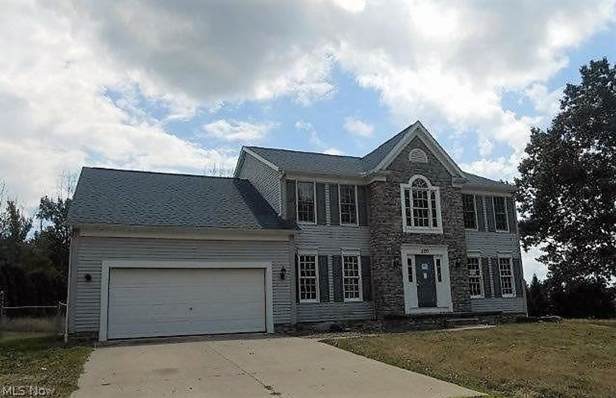 This spacious colonial offers 4 nice sized bedrooms all located on the second floor and a loft area that could be used for a study area.  The first floor offers a large dining room, Living room with gas fireplace, a spacious kitchen with a bayed eat in area.  first floor half bath and first floor laundry.  There is also a bonus room that would make a great home office.  The basement has full ceiling and could be finished.  This home is located within the Wadsworth School District and sets just shy of 2 1/2 acres. The home sets back off the road and first part of driveway is not paved. This home is being sold AS IS and is waiting for a new family to show this house some love and make it a home again.  Call Agent today to schedule to see your new home.