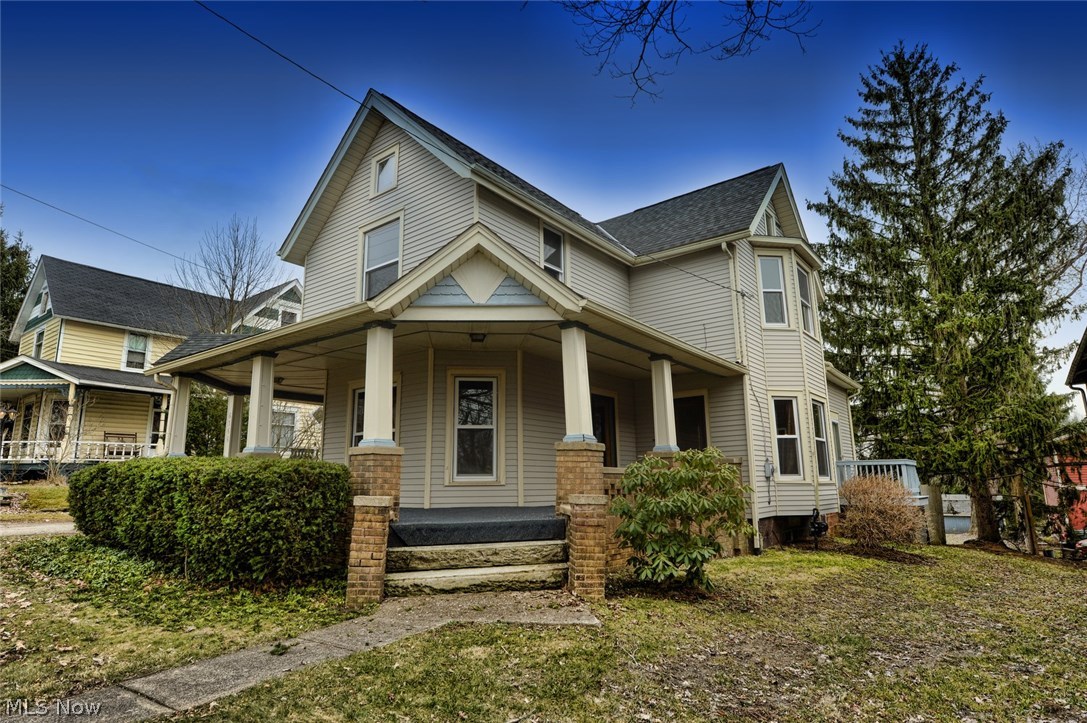 100% move in ready, just renovated, 4 bedroom, 2 full bath home for a steal! The following are all BRAND NEW; windows, entry door, energy efficient furnace, ductwork, a/c, water heater, carpet, kitchen countertops, sink, backsplash, hardware, range, refrigerator, 1st floor bathroom shower, floor, sink, toilet, new LED lighting throughout home, blown in insulation and fresh paint. New roof under 1 year, fresh gravel in drive, updated plumbing & electrical and newer well. The big beautiful kitchen has a giant walk in pantry and original built in cabinets. Off the kitchen is the 1st floor laundry room and brand new full bathroom. Office off of the kitchen has an exterior door (perfect for a home business). Three more large rooms on main floor with all of the original woodwork in remarkable condition, including gorgeous & functioning pocket doors. Four nice sized bedrooms, all with large closets. Second floor full bath has a whirlpool tub. Walk up attic has brand new windows and n
