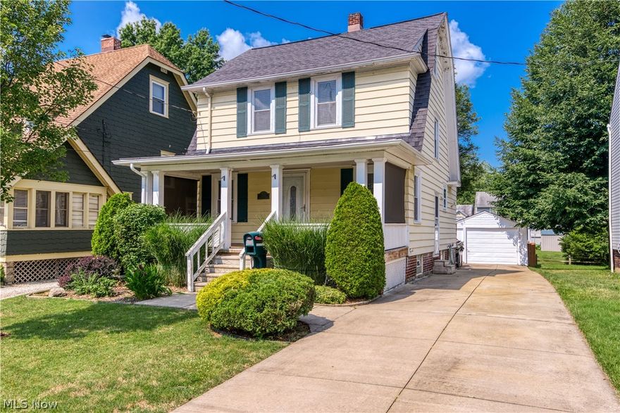 Make this one yours today! 2 bedroom Colonial with large kitchen and plenty of cabinets.  Formal dining room with sliders to rear deck leading to private fenced back yard.  One car garage