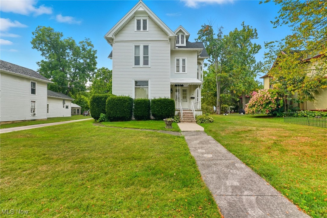 Step into timeless charm with this Victorian home located on .66 acres in the Village of Jefferson. Offering 4–5 bedrooms, 2 full baths, and a 2+ car attached garage, this residence combines historic elegance with modern convenience.
Inside, you’ll find an eat-in kitchen, formal dining room, parlor, and welcoming foyer, along with a main-floor bathroom and laundry closet. The three-season porch provides a relaxing space to enjoy the changing seasons.
Upstairs, the second floor hosts 4 bedrooms and a full bath, while the third floor offers a spacious recreational room accented by beautiful stained-glass windows. Additional stained-glass details can be found in some of the bedrooms, adding to the home’s historic character.
The basement features a wine cellar, while two ornate fireplaces highlight the home’s craftsmanship. With its blend of history, space, and unique features, this Victorian beauty is truly a remarkable opportunity in Jefferson.