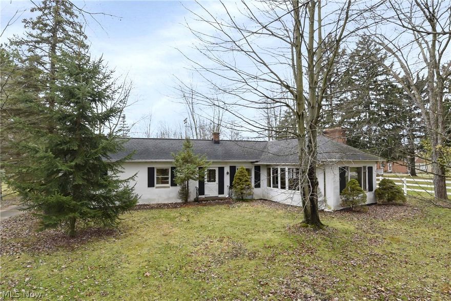 Prepared to be Moved!....by a rare opportunity to own this 4 bed 2 bath home on 10.74 acres with a 3-car heated garage and an airplane hangar/runway all packaged up in one pretty BIG package located in the sought after suburb of Broadview Heights!! The 2500+ Sq Ft. house features original hardwood floors throughout, coved ceilings, two fireplaces, a dining room, eat in kitchen, dedicated office/study space, a four season room with newer indoor/outdoor carpet, and a finished basement. Closet, built-in, and storage space galore for all your treasured belongings. The huge garage with recently updated roof is really a car aficionado's dream with plenty of space to tinker while staying nice and warm all winter long. House roof is around 10 years old. This solid house has tons of potential! Call today for your private tour and make it shine once again like the precious gem it is!