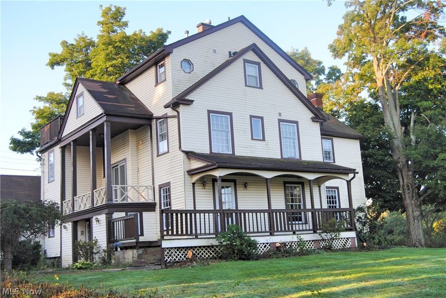 Wonderful Farm Property! Unique opportunity to own a large Century home on 6 acres. Property has 3 residential homes and 2 barns.  Main home has 5+ bedrooms, 4.5 baths. 2nd house has 3 bedrooms and 3rd house has 1 bedroom. Tons of potential! Great value!