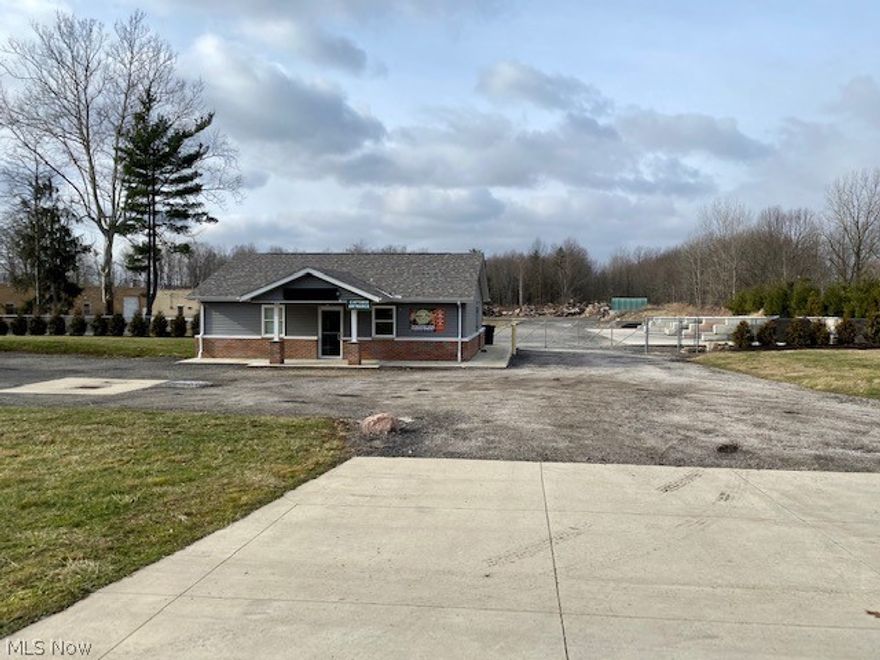 Great location for a contracting company with a nice yard. Property is fenced, includes a building with three offices -reception -lobby. The property includes 4 acres with 240 ft frontage. The property has a lake, mulch bins which are included, covered outdoor building and over 200 yards poured 7" deep for concrete pad. Property is zoned industrial could be adapted for another use and sewer / water are run for an additional building. Great business opportunity where your raw material is either free or paid to drop off and you are able to resell the same product. The property has a central location with easy access to I71 ,I77, turnpike and I271