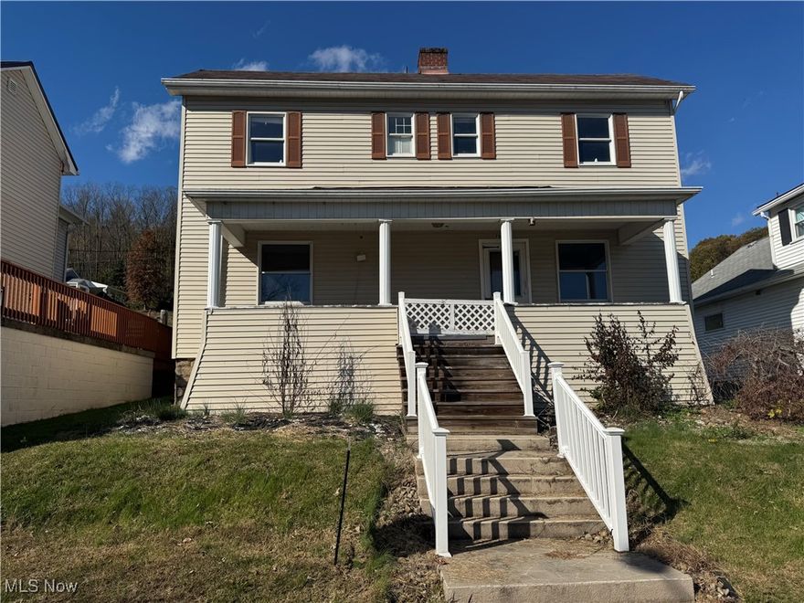 Check out your new home.. 707 4th Street, Brilliant Ohio. 1920- two story home with laundry off the kitchen or in lower level. Your Kitchen has plenty of storage and counter space. Three additional large rooms on main level, with two fireplaces.  Two full bathrooms one on each floor. Fenced in back yard with an additional parking space in rear.