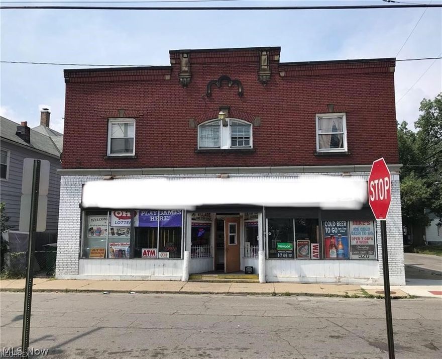Solid, all brick investment property in the ever changing Slavic village area of Cleveland.  Upstairs has 3 very clean and maintained apartment suites.  A 3 bedroom and two 2 bedroom apartments all occupied and generating a monthly rental income.  Downstairs was being used as a full service convenience store.  Store front in intentionally being left vacant for the new owner.  Must see to appreciate.  A no-brainer for any good investor.  Come see this!  At this price...THIS-WILL-GO-FAST!!