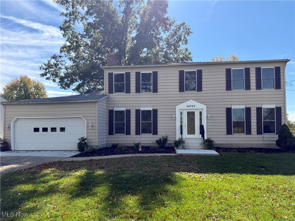 Welcome home to this inviting 4-bed, 3.5 bath residence sitting on approximately 4 acres in Columbia Station and Midview School District. The main floor features a private office that could double as a fifth bedroom, an eat-in kitchen with space for a breakfast nook, and a living room that could easily serve as a formal dining room. A cozy wood-burning stove anchors the family room, and the laundry room doubles as an entryway mudroom. The full basement provides abundant storage space or an opportunity to create additional living space. Move-in ready and waiting for your personal touch - a rare opportunity to create your dream home. Schedule your showing today!