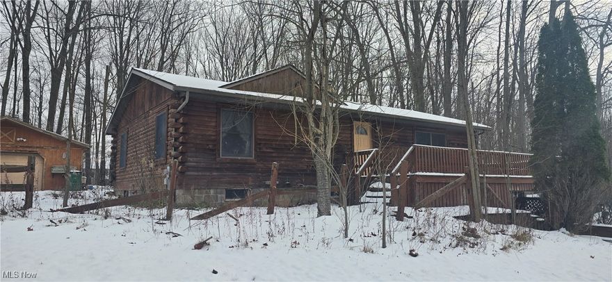 Fixer Upper with Potential in the Heart of Wine Country! 5 acre Log home with a frame addition that has log siding to match. Wrap around deck with a view of the Pond. Hot Water Baseboard Heat with Central Air Conditioning. Oversize 2 car garage with additional storage. Priced to sell as is. Seller will not make repairs. Above information is County Data or provided by Owner and should be verified.