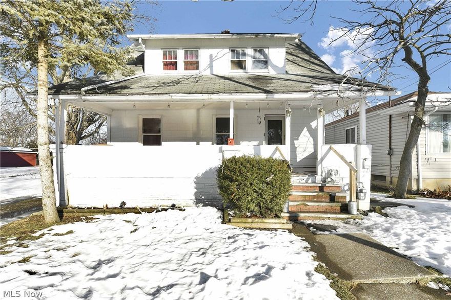 Prepare to be Moved!...Into this 4 bedroom Lorain Colonial with lots of space and 1st floor Master bedroom.  Open living and dining room. Neutral paint wood floors throughout majority of first floor. Nice sized kitchen with tons of cabinet space. First floor has master bedroom or could be used for an office.  Three additional bedrooms upstairs along with a full bath. Laundry is in basement along with additional storage. Detached 2 car garage and level yard.  New electrical panel and wiring, new furnace and new gas line from street.  Make an appointment today!