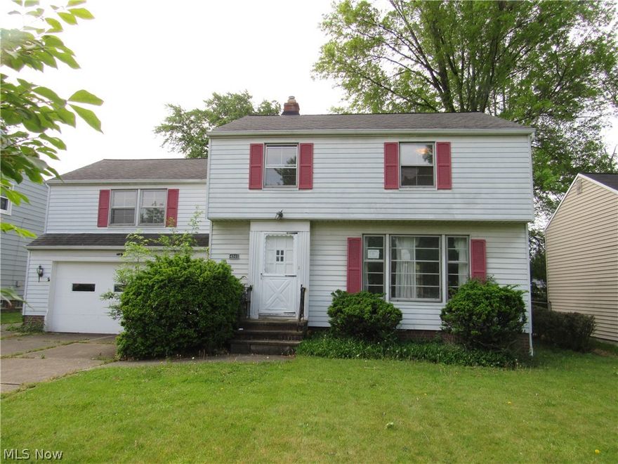 Opportunity awaits in this spacious 4-bedroom, 1.5-bath Colonial located in the highly desirable Lyndhurst community. Offering approximately 1,815 square feet of living space on a generous lot, this home is ready for its next owner to bring their vision and make it shine. The first floor features comfortable living and dining areas along with an eat-in kitchen complete with a cozy breakfast nook, perfect for casual meals and morning coffee. Upstairs you'll find four bedrooms, including two bedrooms with exposed hardwood floors. It is believed hardwood flooring may also exist beneath the carpeting in other areas, offering additional potential for restoration and added value.

The basement provides extra living or recreation space, while the attached 2-car garage offers convenience and storage. Whether you're a homeowner looking to build sweat equity or an investor seeking your next rental property, this home presents an excellent opportunity in a well-established neighborhood close to shopping, restaurants, parks, schools, medical facilities, and major highways. Bring your ideas and unlock the potential this property has to offer. Sold as-is