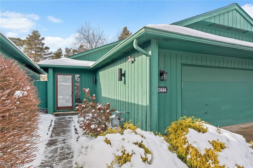 Flooring allowance can be requested with the contract. Fall in love with this recently updated Strongsville ranch, located in the Valley Creek Village neighborhood. This 2 bed, 2 full bath, 1,632 SF home includes many renovations like new a new roof, granite countertops, new toilets in both bathrooms, freshly painted neutral walls throughout, all new lights & ceilings fans, and LVP flooring throughout much of the home. The main living space seamlessly combines the spacious living room, dining area, and open kitchen. Large windows in the living room allow an inrush of natural light to fill the space. Enjoy hosting family and friends in front of the floor to ceiling brick fireplace with custom built in cabinets on either side. The eat-in kitchen features new vinyl flooring, ample storage, a convenient built in desk, recessed lighting, and a dedicated dining area with sliding doors to the fenced in courtyard. Appreciate easy access to the laundry room from the kitchen with a utility sink