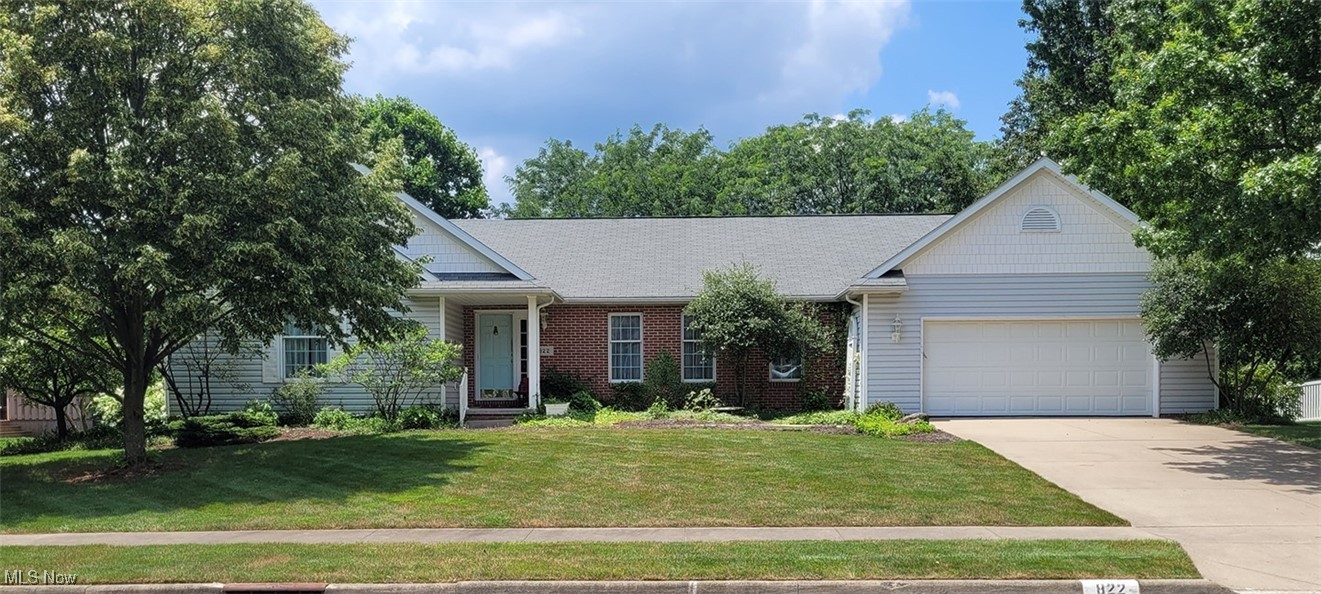 Just at the outskirts of the city, located in Park Village allotment. Three-bedroom ranch with two full baths. First-floor laundry in breezeway. The full basement is partially finished with a gas fireplace & has plenty of storage. Master bedroom with double closets and an updated full bath featuring a walk-in shower. Both bathrooms have heated floors. Private backyard. Oversized garage with bump out. Close to the new library & schools. A must-see!