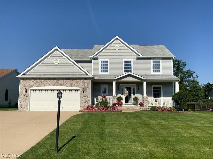 Numerous updates in this  4 Bedroom, 3.5 Bath Colonial in the highly desirable Creekstone development in Copley Township.  Updates include new furnace & A/C (2023), brand new appliances, new countertops in kitchen and bathrooms, new maintenance free deck, and more. The kitchen is the center of the home and features a large island, breakfast room, and Family room features a fireplace. Living room, dining room, laundry room, and half bath complete the main level. 2nd level features the master suite w/walk-in closet.  3 additional bedrooms and 1 full bath finish the second level. Over 1,000 finished sq ft in the lower level, featuring rec room w/kitchen, office, and full bath.  There is a washer & dryer hook up in LL also. 2-car garage.