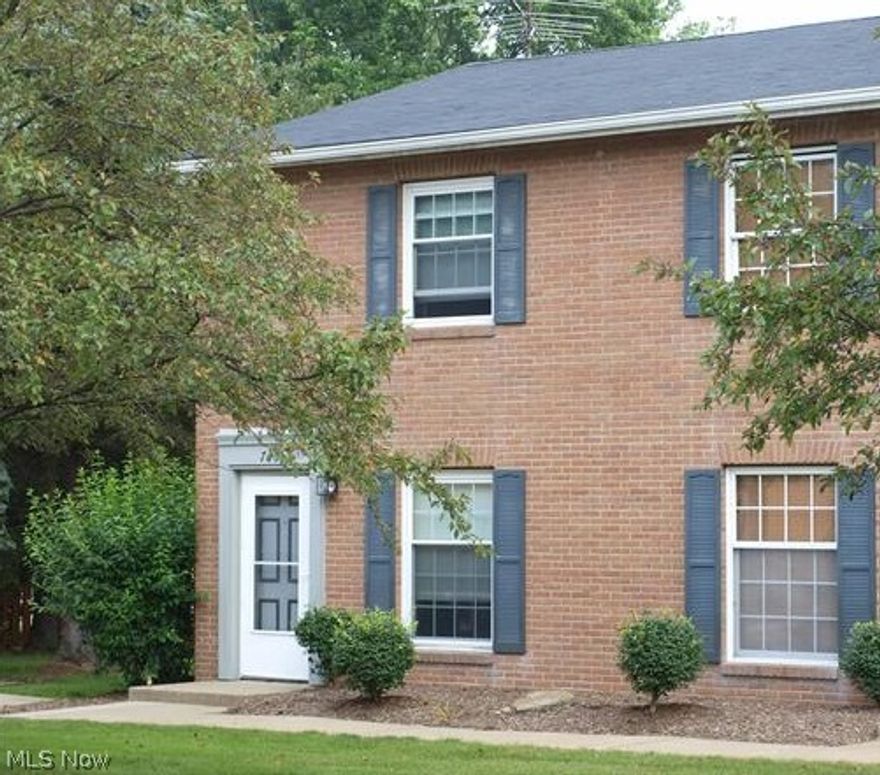 Nicely maintained and updated end-unit condo w/ all appliances.  First floor features living room, half bath and eat-in kitchen w/ sliders to concrete patio.  Second floor features laundry, updated bath and two bedrooms w/ sliders to covered patio.  Home warranty provided by seller.