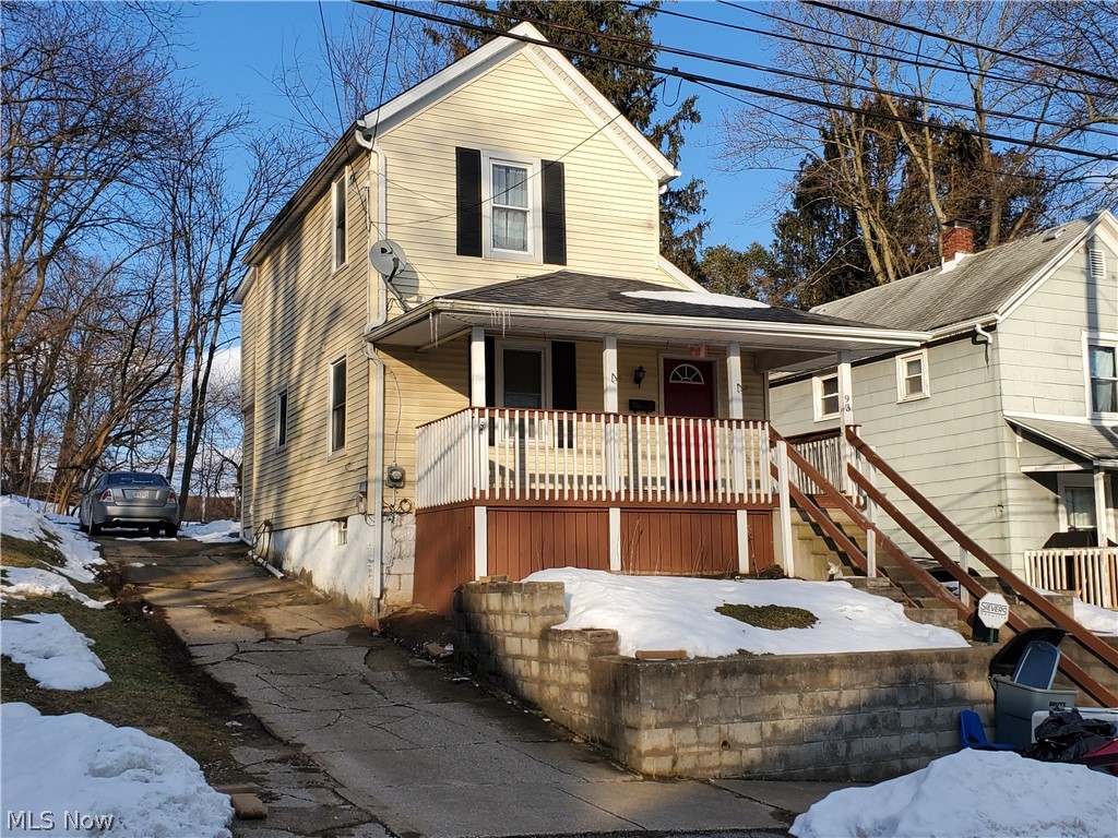 Very nice home offers spacious living room with bonus area/dining room. Bright kitchen with lots of cabinets (refrigerator and stove convey). First floor laundry and powder room complete the first floor. You will find 2 good sized bedrooms with nice closet space and full bath on the second floor. Updates include new carpeting and kitchen flooring - 2021, AC - 2020. In 2010 the following updates were made: Roof , siding, soffit, fascia, gutters, windows, doors, front porch, drywall, electrical (wiring, fixtures and panel), plumbing (all new lines and fixtures), all flooring, subfloor repaired where needed, kitchen cabinets, bathroom vanities, high efficiency furnace, and hot water tank. Home warranty is being offered by the seller for peace of mind.