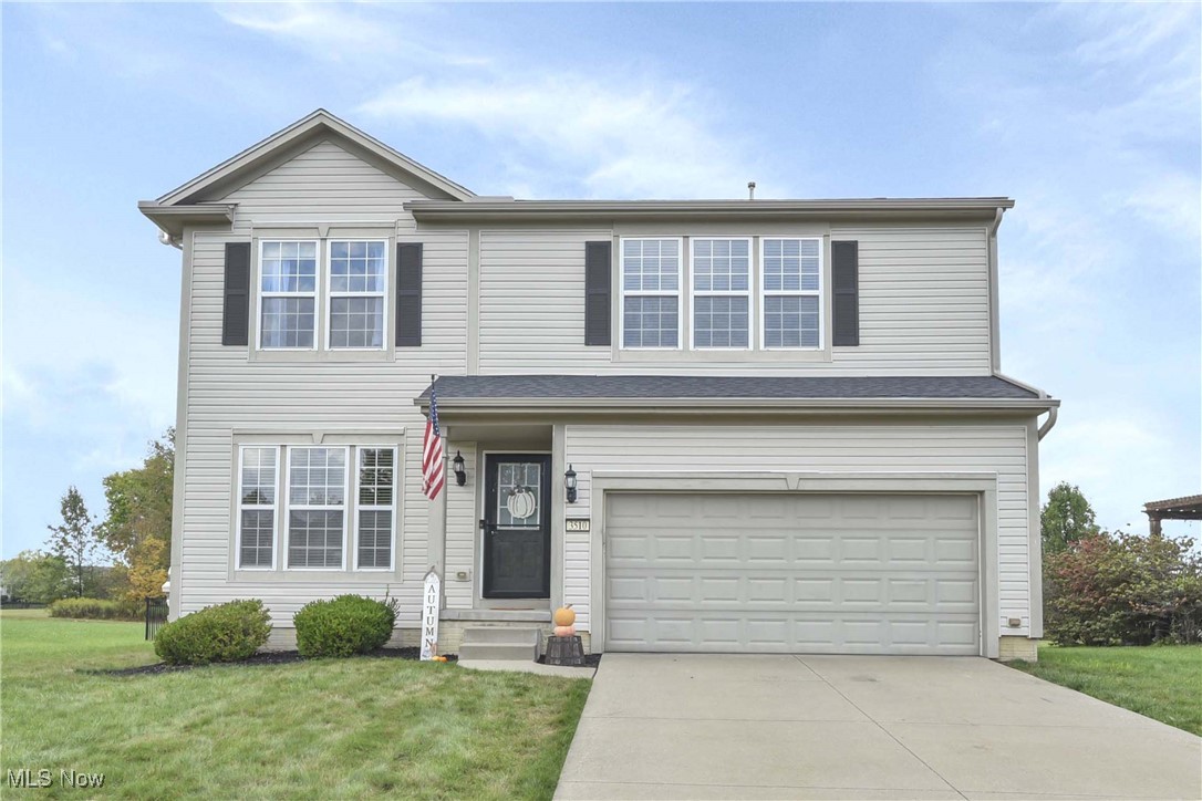 Welcome to this beautiful, move-in-ready home located in the popular Keswick neighborhood. The large, oversized stairwell, open floor plan, and high ceilings make the space feel even more spacious. Newer lighting has been installed in every room, featuring premium and recessed fixtures. The eat-in kitchen boasts an island and upgraded cabinets with crown molding, along with a new glass slider leading to the back patio. It includes all Samsung appliances: a dishwasher, refrigerator, gas range, and a new microwave. The second floor features a laundry room (washer and dryer included) and an exceptionally large master bedroom suite. This suite offers a separate bath and shower, dual sinks, and a large walk-in closet. Additionally, there are three more spacious bedrooms, each with walk-in closets. The finished basement is perfect for entertaining, equipped with a custom wood pallet wet bar, a third full bathroom, and a workout area, making it an ideal man cave retreat. There is plenty of extra storage space in both the garage and basement. Enjoy breathtaking views from the back patio, which overlooks a large backyard with direct access to the pond, providing opportunities for fishing and enjoying nature. The expansive outdoor space offers a perfect setting for relaxation and entertaining, highlighted by stunning sunsets each evening. Improvements include: Roof 23', Gutters 24', Kitchen Slider with built-in blinds 23', Main floor flooring 23', Carpet throughout 24', Master bedroom shower 24', Sump pump with battery backup 22'