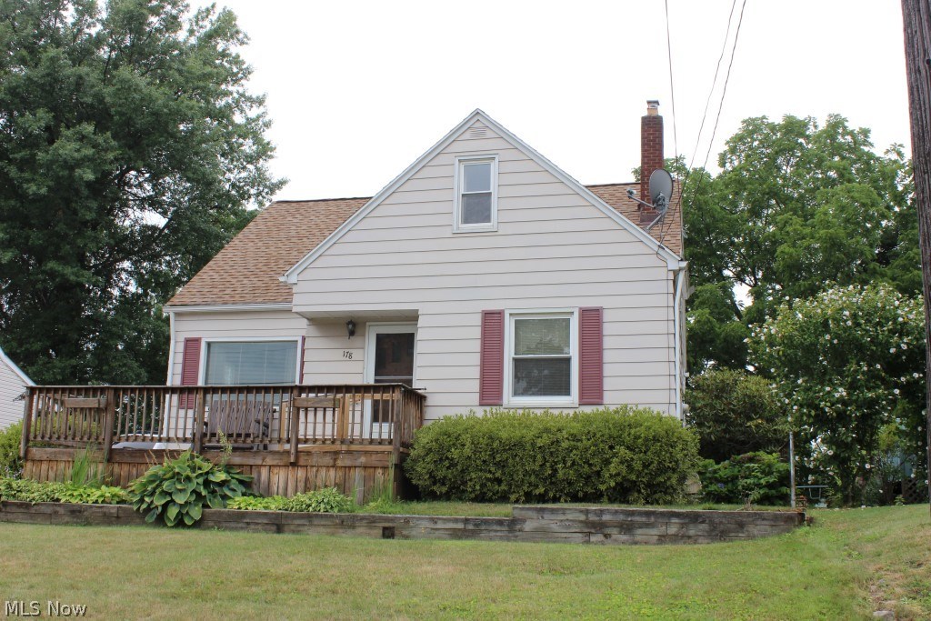 Beautifully maintained one owner & it shows! Pristine 3 bedroom/1.5 bath Cape Cod with 1396SF plus unfinished 12 course basement & 1.5 car garage* Neutral décor throughout* Living room, dining room, applianced kitchen (range, refrig, microwave, dishwasher, disposal), 2 bedrooms & bath on 1st floor* 2nd level spacious bedroom with built in beds, built in cupboards & drawers, walk in closet with built in drawers, office area & half bath* 12 course basement is partially finished (on one side) & glass block windows* Updates including, but not limited to, shingles- approx. 2008, hot water heater - approx. 1.5 yrs., A/C, furnace, windows & breaker box* Detached 1.5 car garage with covered patio* Partially fenced back yard* Oak floors under carpet on 1st floor, pine floors under carpet on 2nd floor* Front deck* Wonderful home on quiet street, convenient central location & immediate possession upon closing* Truly a must see!