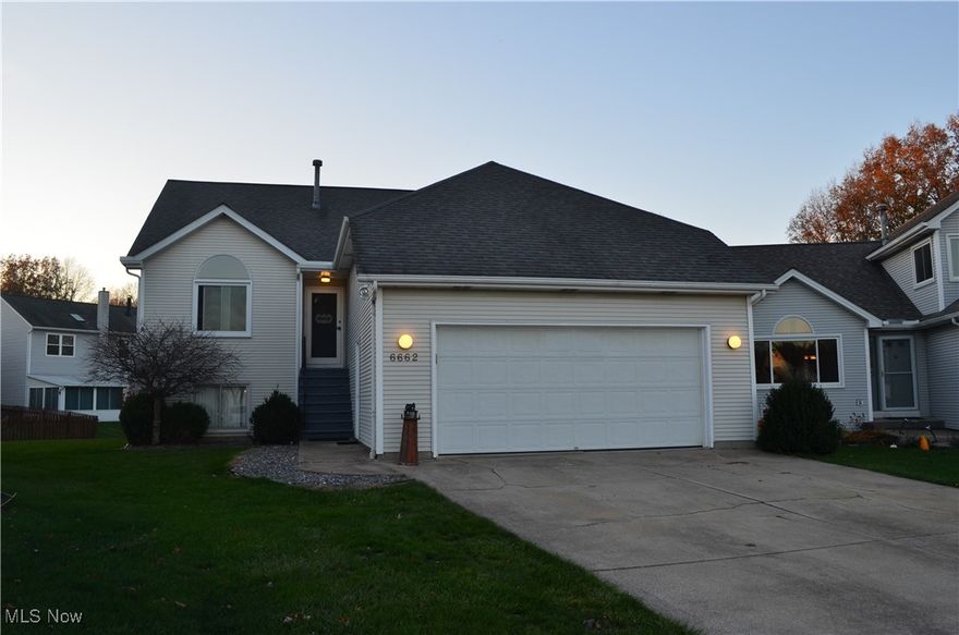 Welcome home to this beautifully updated DETACHED cluster that offers 4 Bedrooms, 3 FULL Baths, 2 Kitchens and 2 Laundry Rooms, located on a cul-de-sac with many updates! This home offers a main floor living style with 2 Bedrooms, 2 Full Bathrooms and large Laundry space all located on the main level. One floor living with neutral grey and white tones throughout this home, including Fresh Paint, newer Appliances, Refrigerator, Stove, Microwave, Dishwasher, and Garbage Disposal, that all stay with the home, including Granite Overlay Countertops, and White  Cabinets in the MAIN kitchen! The open Living Room features a Gas Fireplace complete with a wall Switch for those cozy Fires.  This area opens up to a Loft space for extra seating or a quiet place to read a book? work out area? Options are endless! The Master Bedroom Suite features a Walk-in closet, plus an attached FULL Bath! Down the hall is another Bedroom, with a Bathroom conveniently located outside the door! Heading downstairs we have 2 additional Bedrooms, a FULL Bath, a Living Room with its own Fireplace, Kitchen, Pantry and 2nd Laundry! This lower level living offers its own Private Entrance and could potentially be used as an In-Law Suite, a Teen Suite, or another space for entertaining family and friends. This home features two LARGE walk-in Attic Space for Storage or potentially walk-in closets. This home features a newer Roof and Windows. Heading outside, our covered multi level Deck and Patio area is a perfect place for your morning coffee or a place to relax and enjoy the beautiful tree like setting in the distance. Raintree offers a community pool, snow removal and lawn maintenance, for easy living.  Call for a private showing today!!!!