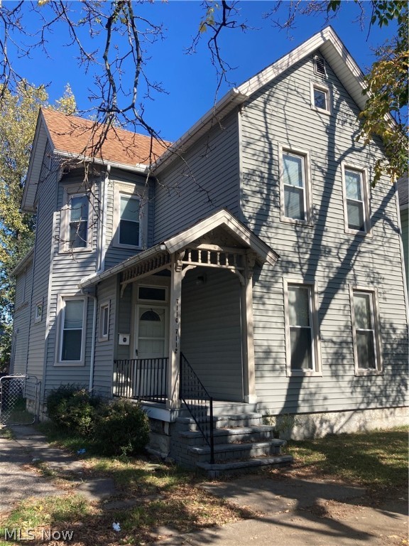 Two spectacular investment opportunities in 7114 and 7110 Lawn Ave. Solid homes with shared driveway up the middle priced at a value for the budding area of the Detroit Shoreway. Solid roofs, solid exterior, solid structures. With some minimal work would make a true feather in the cap rental. One unit is down to studs in areas and the other units are rent ready. Completely vacant and ready for a new owner and tenants.