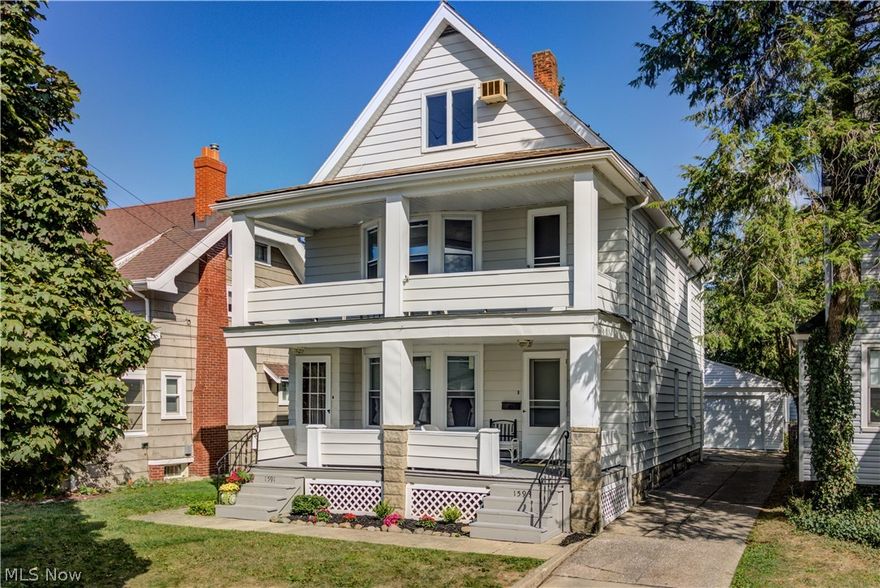 Located in Western Lakewood, this updated double is a great investment or owner occupant opportunity. On the first floor, there are 2 bedrooms, office and 1 bathroom. The layout was reconfigured to open the eat-in kitchen where there is a breakfast bar and granite countertops. Hardwood throughout. This unit is leased through June 2020. Upstairs, a more spacious unit is perfect for an owner occupant. It has 2 bedrooms and 1 full bathroom on the main level. The third floor has a bedroom, full bathroom and family room area. New carpet and new kitchen floor finish the 2nd unit. Other major improvements are a new 2 car garage (November 2017), exterior painted (July 2019), new vinyl and glass block windows in 2017. Washer and dryer in the basement. All appliances stay. Come see today!