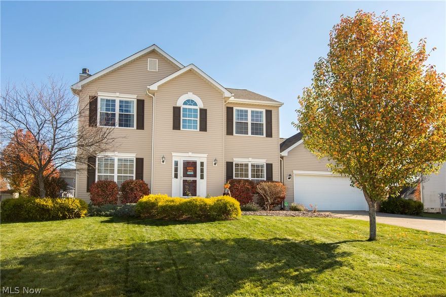 Premium lot in desirable Avalon Estates. Enter into this beautifully updated colonial with a 2 story foyer, open staircase w/ 2nd-floor landing. Freshly painted 1st floor, no worries with new furnace last season, & many upgrades thru-out. This classic floor plan features 9 ft ceilings on the 1st floor & plenty of windows & light thru-out. The gourmet kitchen is a perfect place to gather casually around the island or sit at the breakfast bar. There are numerous 42-inch cabinets & a pantry to stay organized, quartz countertops, all stainless steel appliances stay including the washer & dryer in the conveniently located 1st-floor laundry room. The kitchen is open to the sunroom that overlooks a beautiful fenced in yard w/a play-set that stays, along w/a patio to enjoy, & a shed for extra storage. Stay cozy this winter w/a wood-burning fireplace w/gas starter in great room. There is plenty of room for home learning, working, or simply enjoying life, 1st fl office, formal dining or living r