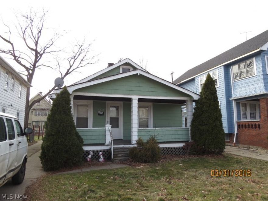 Great Opportunity!  The home has great potential for any buyer.  Wood cabinets in the kitchen.