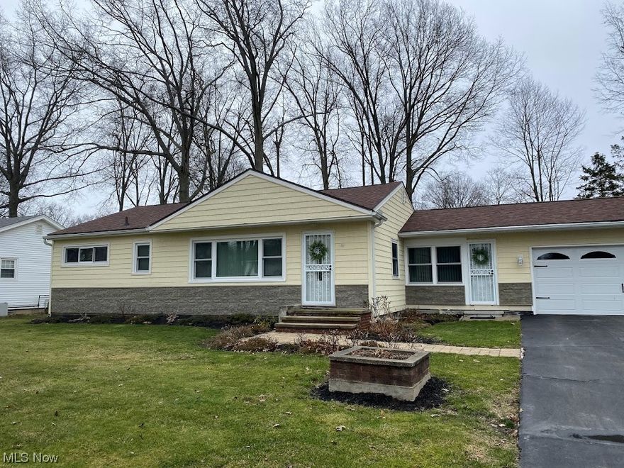 lovely derisable  Ranch in the Harbor area near Kent State, Lake Erie, and the Historic Bridge Street Area. This well-maintained 3 Bed 2 Full bath with a 2 car attached garage will not last on the market long. This Home has a very comfortable 3-4 Season room with a nice landscaped backyard.  The home has a finished basement with a full bath. There is a storage shed in the backyard and a large storage area attached to the back of the garage. This home has new siding, a Newer roof, a Furnace, and Air conditioning.
 New doors and a new Garage door also. This home is priced right to sell quickly.