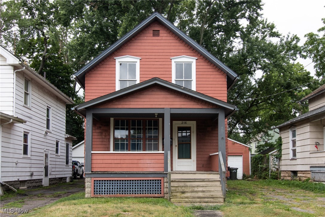 Investor special! This 3-bedroom, 2-bathroom colonial home located in Elyria, Ohio offers 1,456 sq ft of potential and includes a 1-car detached garage and full basement. Built in 1900, the property needs some TLC and is being sold as-is, making it a great opportunity for investors. Property management is already in place and can be continued, providing a truly hands-off rental experience. Conveniently located near schools, parks, shopping, and major highways, this is an affordable addition to any investment portfolio you won’t want to miss!