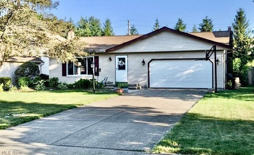 Ready to move in! Recently updated ranch in very convenient cul-de-sac location. Bright neutral living room open to dining. Huge updated kitchen with granite counters, cabinets Heated ceramic tile floor 2010. Large family room off of kitchen has new gas fireplace (2021) opens to patio with retractable awning & shed. Main bath redone in 2010 including shower and jet tub. Tankless hot water heater (replaced 2021). Huge floored attic storage . All replacement energy efficient windows 2008. New large front window and patio door (2021). New Roof (2013). Enormous TRULY finished lower level recreation room with neutral carpet and wet bar. Topped off with whole house fan. Large outdoor garden, fenced in back yard and no back yard neighbors. Blackberry and asparagus plants are permanent, yum! Attached 2 car garage. A wonderful value in a great location near shopping and Interstates.