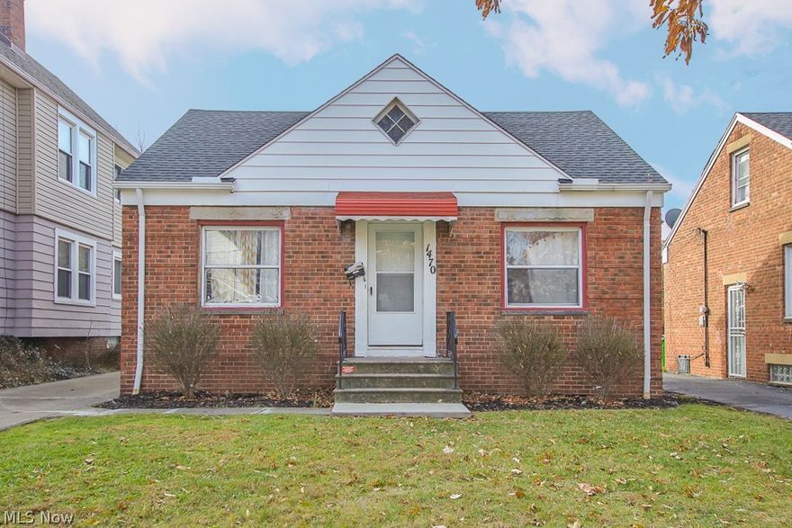 Cape cod home with great potential. It offers a living room, eat-in kitchen, 3 bedrooms and a full bath. There is a partially finished basement. No garage, but paved driveway for off-street parking. Buyer to assume POS violations.