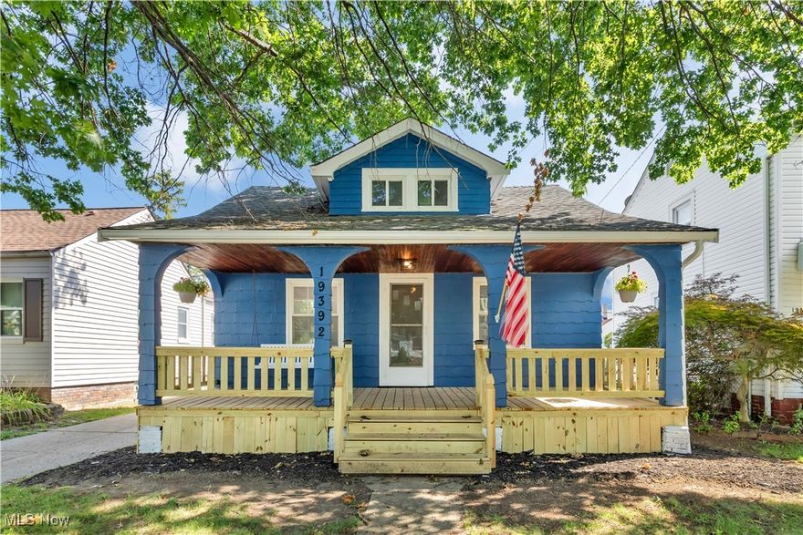 Experience the charm of this deceptively spacious capecod-style home in the heart of Euclid. Step onto the inviting front porch and into a thoughtfully designed layout featuring 3 bedrooms and 2.5 bathrooms. The first floor offers exceptional flexibility with both a living room, a dining area with a built-in cabinet, and a kitchen outfitted with newer stainless steel appliances and quartz cou tertops. You'll also find a versatile pantry area, a first-floor primary bedroom, and a full bathroom. Upstairs, discover two generously sized bedrooms, a second bathroom that feels like a cozy loft space. The partially finished basement includes a washer and dryer room, along with a furnace, hot water tank, and central A/C room separate from the basement space along with a full bath. Additional highlights include energy-efficient vinyl replacement windows and a low-maintenance fenced in backyard.
