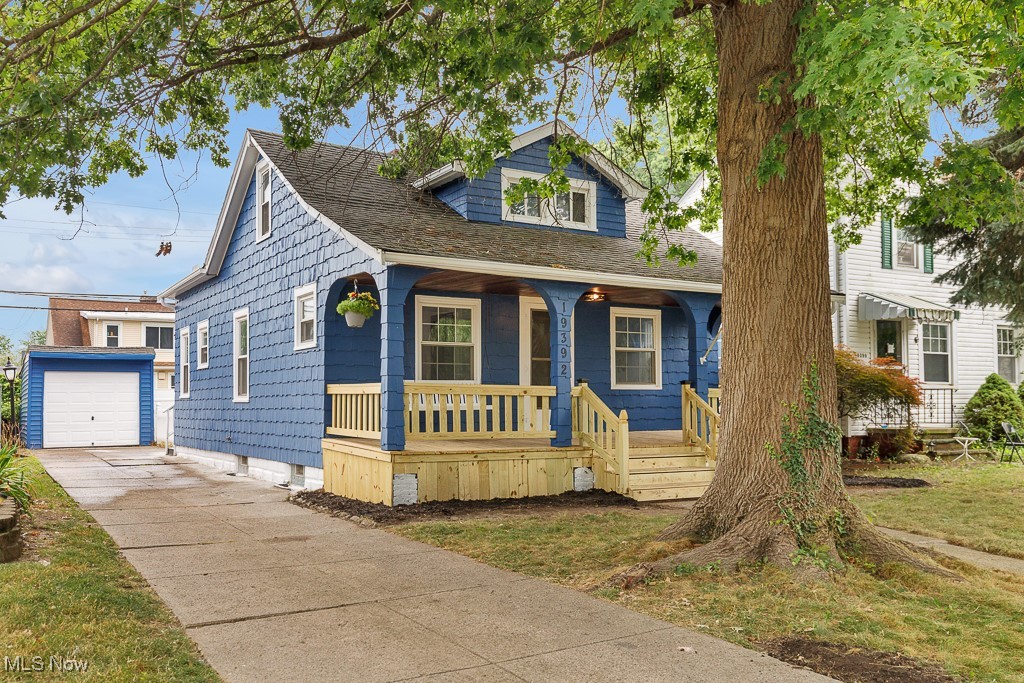 Experience the charm of this deceptively spacious capecod-style home in the heart of Euclid. Step onto the inviting front porch and into a thoughtfully designed layout featuring 3 bedrooms and 2.5 bathrooms. The first floor offers exceptional flexibility with both a living room, a dining area with a built-in cabinet, and a kitchen outfitted with newer stainless steel appliances and quartz cou tertops. You'll also find a versatile pantry area, a first-floor primary bedroom, and a full bathroom. Upstairs, discover two generously sized bedrooms, a second bathroom that feels like a cozy loft space. The partially finished basement includes a washer and dryer room, along with a furnace, hot water tank, and central A/C room separate from the basement space along with a full bath. Additional highlights include energy-efficient vinyl replacement windows and a low-maintenance fenced in backyard.