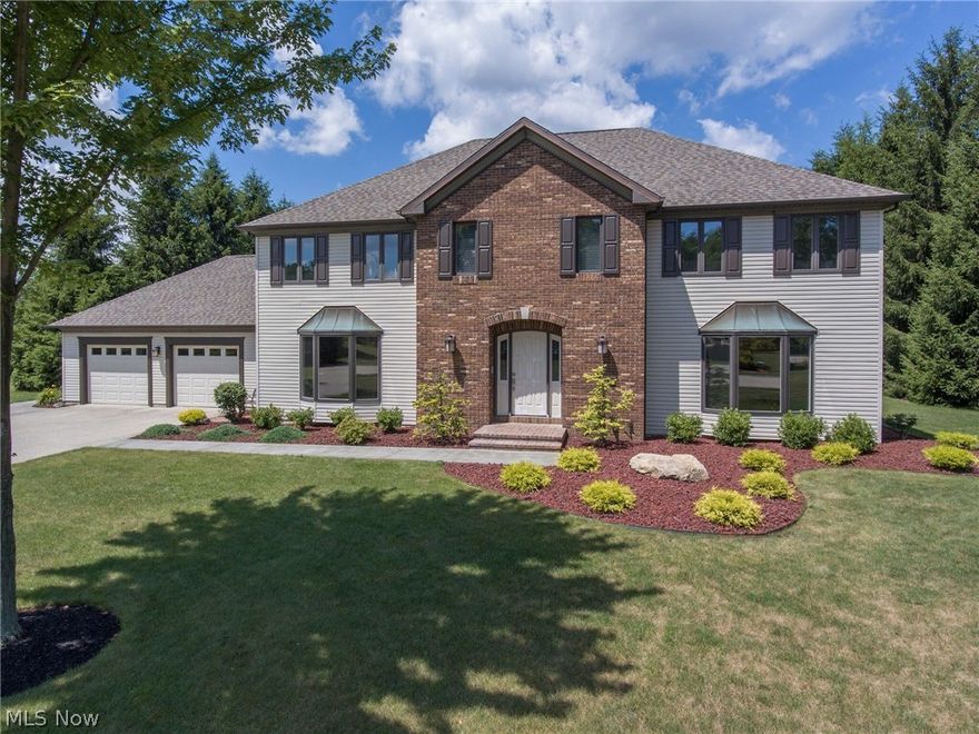 FIRST RESALE on JAMIE WAY in EXECUTIVE ESTATES. Over 3800 square feet on a 3/4-acre lot. Entertain family and friends any time of year in this home. In summer enjoy the 20 x 40 in-ground pool in the private backyard surrounded by pine trees. When the weather turns chilly you can enjoy the 16 x 28 finished space in the basement where there’s plenty of room for your large flat screen TV. This home offers 4 Bedrooms and 4.5 Baths. 3 Full Baths, including a Jack and Jill bath, are on the second floor. 1.5 baths are on the first floor. A first floor bath, with a shower, is conveniently located near a backdoor entry for easy use while enjoying the pool. Kitchen highlights include custom cherry cabinets, granite counters, 36” five burner Viking gas cooktop, Vent-A-Hood exhaust, pot filler faucet, 30” double wall ovens and an island with a microwave drawer. A pantry closet in the kitchen provides additional storage space for all those kitchen items that you could never find a place for. The ki