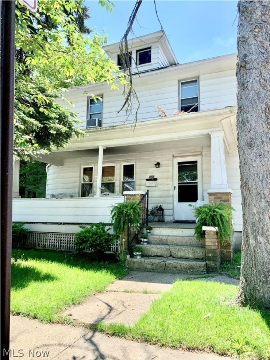 Charming well maintained colonial with a cozy front porch. 
Long term tenant paying on time every month would like to stay. 
Driveway parking with a 1 car garage. 
Private fenced in back yard. Glass block windows in the basement. Vinyl windows. Newer hot water tank.