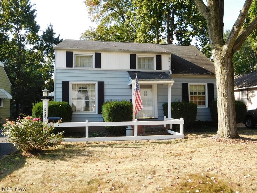 Location, Location, Location!  Great three bedroom house with family room addition in back of house! Knotty pine kitchen cabinets. Furnace and central air were replaced in 2012. Fabulous fenced in backyard on large lot.  Quiet street near park and within minutes to Rt. 8. With a little cosmetic TLC this house has great potential for first home or investment rental. Schedule your private showing today!