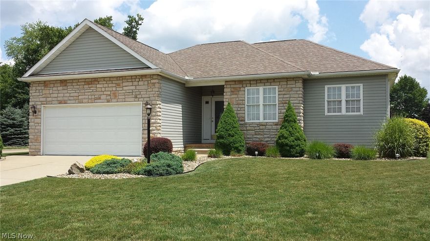 3 bedrooms with 2 full baths! Open floor plan. Sun room with hard floors. Gas fireplace. Schrock cabinets. 1st floor laundry. Solid 6 panel doors. New roof in 2016. 115x10 city lot. 2 car attached garage and 2 car detached garage. Corner lot with large back patio. Appliances stay( not warrantied) .