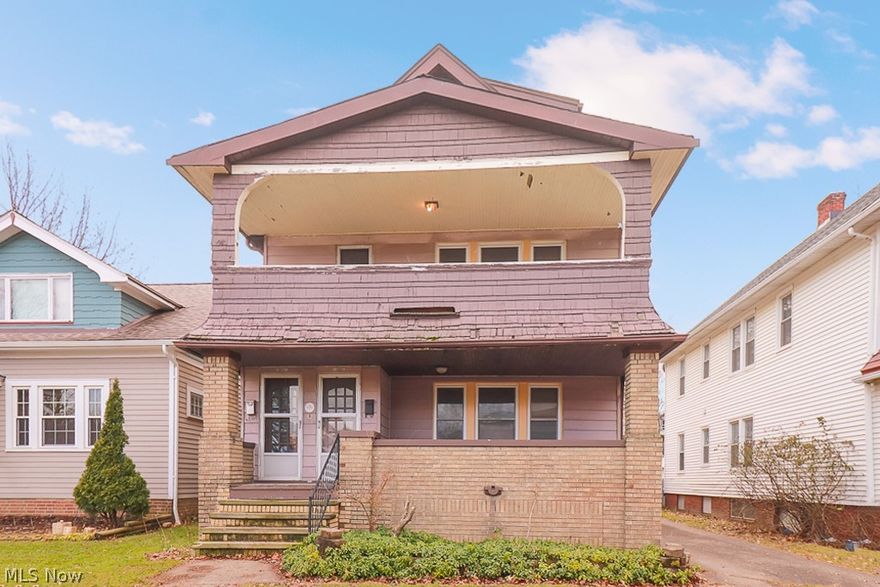 Don't miss your chance to own this very large Lakewood duplex that can easily be converted into a triplex for extra income earning potential!  Both units have hardwood flooring (under the carpet on lower unit), built-in hutch with leaded glass doors and window bench in dining rooms, very spacious kitchens, 2 bedrooms and 1 bath. The upper unit also includes a finished third floor with a full bath that can easily be converted into another rentable unit. Great location in Lakewood! Just in need of a few minor cosmetic updates. Newer windows throughout with transferable lifetime warranty! Central A/C in second floor unit only. Appliances stay with units. Don’t miss your opportunity to own a great investment property, or live in one unit and rent the other. Easy to show!