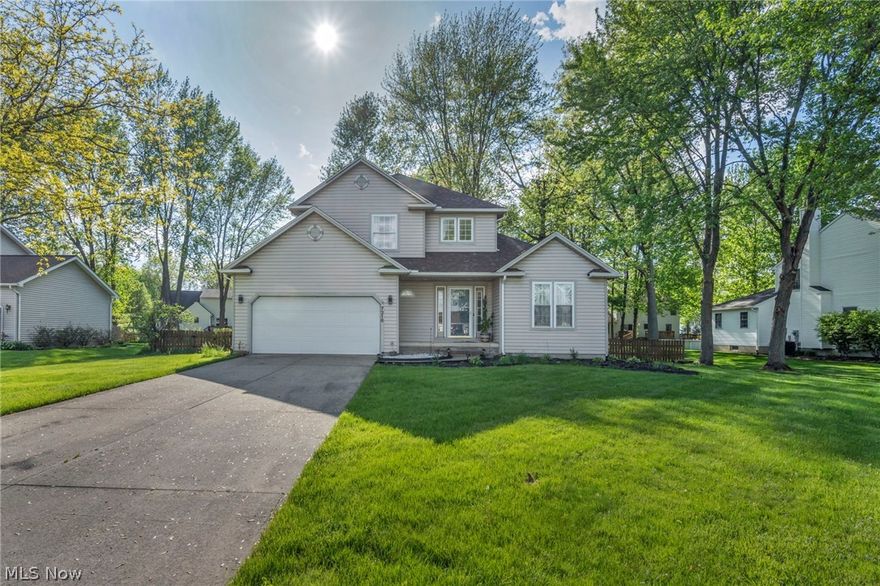Welcome to this charming colonial located in a peaceful cul-de-sac! As you enter, you'll be greeted with a vaulted foyer and stylish luxury vinyl plank flooring that sets the tone for the entire home. Entertaining is easy in the spacious vaulted living room and dining room that provide a perfect setting for hosting family and friends. The kitchen is the heart of the home and features ample storage space, a convenient breakfast bar, stainless steel appliances, and a spacious pantry to keep everything organized and within reach. Sliding doors lead to the deck where you can enjoy your spacious fenced-in backyard, complete with a large shed. Upstairs, you'll find three bedrooms, including the master's suite, which boasts a luxurious corner soaking jacuzzi tub and double closets for added convenience and storage. The basement is a versatile space, partially finished to suit your needs, with a large separate laundry room that includes an additional shower/dog wash station. This home is equipped with newer appliances, including a furnace (2023), central air (2020), hot water tank (2023), sump pump (2023), and a radon mitigation system (2020), ensuring peace of mind for years to come. The roof and gutters are only three years old! With all-new flooring and lighting throughout, this home is move-in ready and waiting for you to make it your own. Conveniently located within minutes of schools, a police station, shopping centers, restaurants, and I-80 and I-480, it's a perfect place to call home. Don't miss out on the opportunity to schedule a showing today!