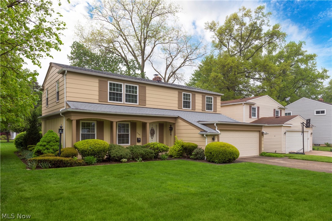 Welcome to this meticulously maintained substantial Colonial home, situated on a large lot in the heart of Fairview Park. Walk into the foyer and turn into the beautiful living and dining rooms with impeccable hard wood floors. Enter the fully equipped kitchen with stainless steal appliances, that opens to an eating area and cozy family room and fireplace, with sliding doors to the covered patio and backyard. Perfect for summer cookouts and other outdoor entertaining. This home boasts 5 bedrooms, including 2 that are more spacious than most master bedrooms in the area. A finished lower lever is perfect for you to grow into. The ample attached 2 car garage can fit your cars and all of your outdoor items. Easy to show. Don't miss out because this home will go fast.