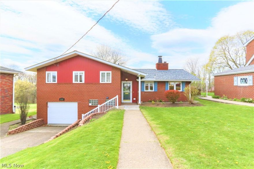 Welcome to 1329 Overlook Dr.!! This delightful tri-level home is located on a quiet street of desirable Marland Heights subdivision.  Upon entry you are welcomed to a bright, roomy foyer that leads you to an updated kitchen that is fully equipped with stainless steel appliances.  This attractive home also features an updated main floor bath with ceramic flooring, large master bedroom with ample closet space, and all bedrooms have newer flooring.   The spacious living area consists of gleaming laminate flooring and a cozy double sided wood-burning fireplace with slate hearth. Also in the living area are sliding glass doors that direct you to a covered patio with skylights to entertain your guests with ease.  Complete your summer day with a dip in the heated above ground pool (installed 2015)  or relax on the deck (installed 2016) with a private wooded view. Lower level includes rec room, full bath, laundry room and walk out to back yard/patio area with fire pit.  Per seller Roof installed 2017  and hot water tank installed 2016.  Attached garage with workshop.  Call today for an appointment!